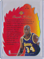 Fleer 1996-1997 Flair Showcase  Hot Shots #5/20 Shaquille O'neal