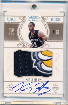 Panini 2010-2011 National Treasures  Century Platinum #212 Xavier Henry 5/5