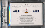 Panini 2012-2013 National Treasures NBA Logoman Combos #9 Shaquille O'neal / Anfernee Hardaway 2/2 / BGS Grade 9