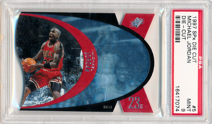 Upper Deck 1997 SPX Die-Cut #5 Michael Jordan  / PSA Grade 9