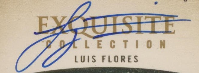 Upper Deck 2004-2005 Exquisite Collection Gold RPA #84 Luis Flores 8/12