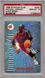 Topps 1995 Stadium Club Warp Speed #WS1 Michael Jordan  / PSA Grade 10