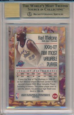 Topps 1997-1998 Bowman's Best Autographs #KM Karl Malone  / BGS Grade 9.5 / Auto Grade 10