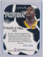 SkyBox 1999-2000 E-X E-Xceptional #12/15XC Shaquille O'neal 250/250