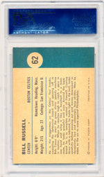 Fleer 1961 Boston Celtics  #62 Bill Russell  / PSA Grade 7