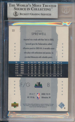 Upper Deck 2003-2004 Exquisite Collection Base #22 Latrell Sprewell 97/225 / BGS Grade 9