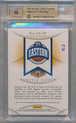 Panini 2012-2013 Immaculate Collection All Star Lineage Autographs #AS-SP Scottie Pippen 4/7 / BGS Grade 9.5 / Auto Grade 10