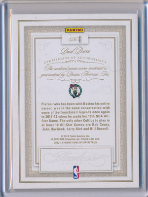 Panini 2012-2013 Flawless Emerald Jumbo Patches #41 Paul Pierce 1/5