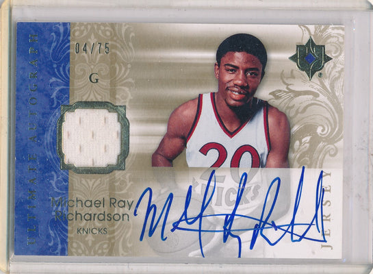 Upper Deck 2006-07 Ultimate Collection  Ultimate Jersey Autographs #AU-MR Michael Ray Richardson 04/75