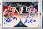 Upper Deck 2007-08 Exquisite Collection Exquisite Dual Number Pieces #EDN-HS Kirk Hinrich/John Stockton 4/12