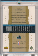 Upper Deck 2004-2005 Exquisite Collection Basketball #21 Kevin Garnett 24/25