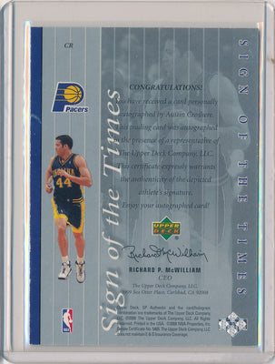 Upper Deck 1999-2000 SP Authentic Sign Of The Times #CR Austin Croshere