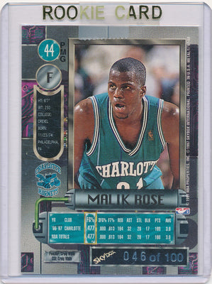 Skybox 1997-1998 Metal Universe Championship Precious Metal Gems Red #44 Malik Rose 46/100