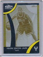 Topps 2008-09 Finest Yellow Printing Plate #101 Derrick Rose 1/1