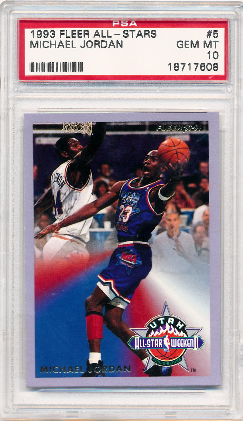 Fleer 1993-1994 All Stars  #5 Michael Jordan 5/24 / PSA Grade 10