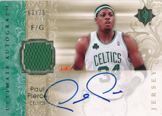 Upper Deck 2006-07 Ultimate Collection  Ultimate Jersey Autographs #AU-PP Paul Pierce 63/75