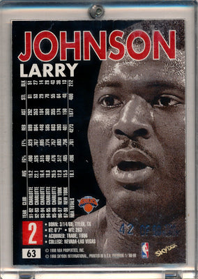 SkyBox 1998-99 Premium Star Rubies #63 Larry Johnson 42/50