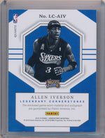 Panini 2018-2019 CornerStones Legendary CornerStone Patch Auto #LC-AIV Allen Iverson 10/10