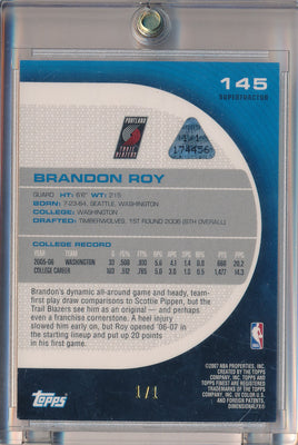 Topps 2006-2007 Finest Superfractor #145 Brandon Roy 1/1