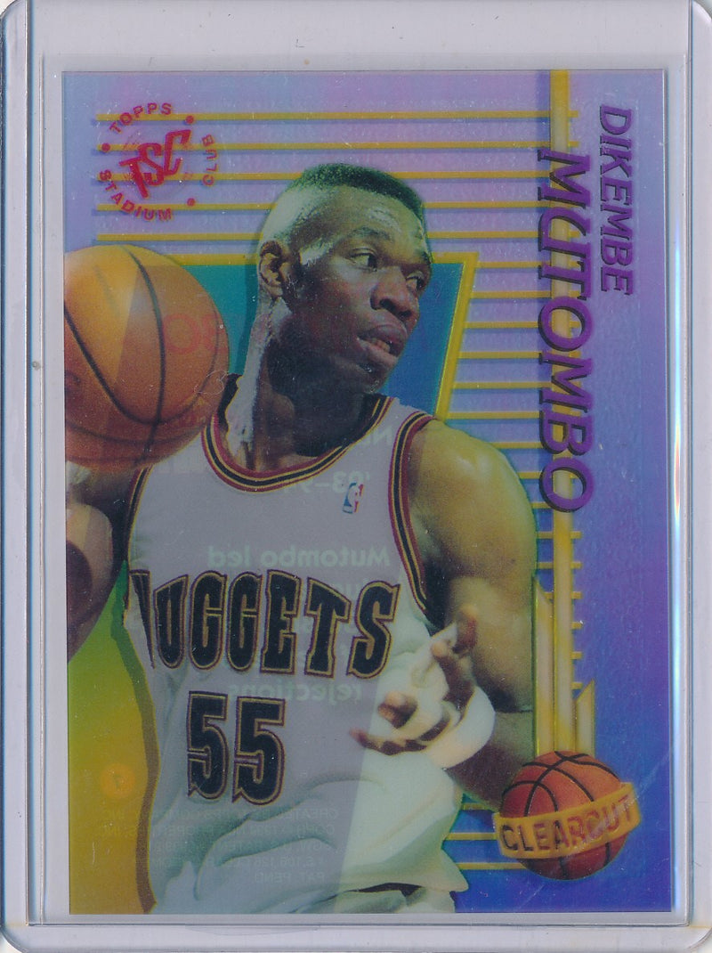 Topps 1993-1994 Stadium Club Clearcut #7 Dikembe Mutumbo