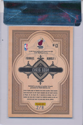 Panini 2010-2011 Gold Standard Gold Mining #13 Chris Bosh 2/8 / BGS Grade 9