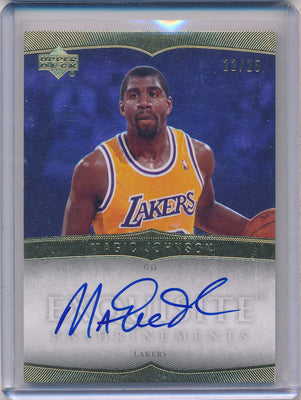 Upper Deck 2006-2007 Exquisite Collection Exquisite Enshrinments #EX-MA Magic Johnson 22/25