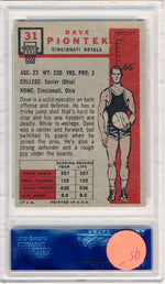 Topps Bowman 1957 Cincinnati Royals   #31 Dave Piontek  / PSA Grade 8