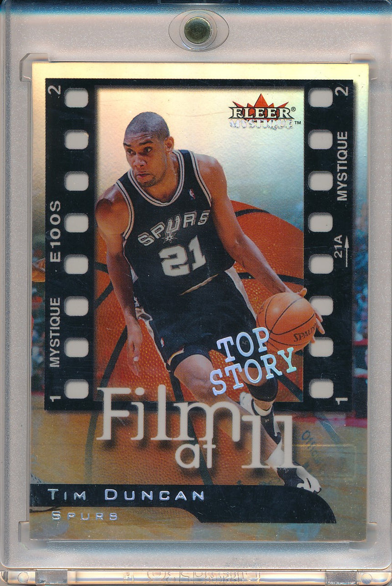 Fleer 2000-2001 Mystique Film At 11 #5/10FE Tim Duncan 9/11