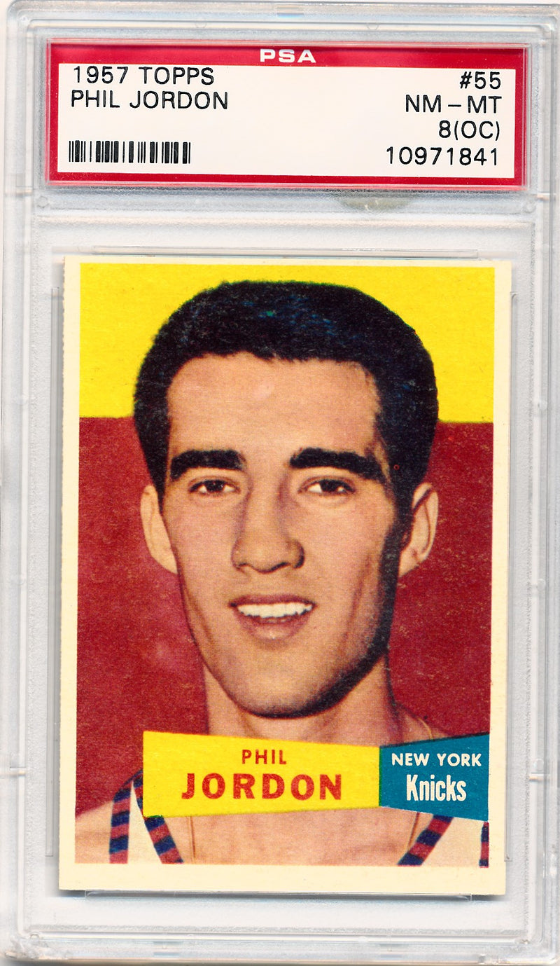 Topps Bowman 1957 New York Knicks  #55 Phil Jordon  / PSA Grade 8