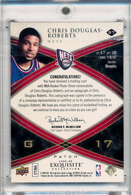 Upper Deck 2008-2009 Exquisite Collection Rookie Parallel #87 Chris Douglas Roberts 6/8