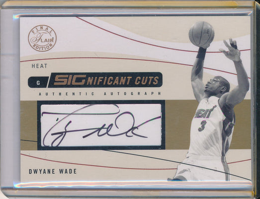 Fleer 2003-2004 Final Flair Edition Significant Cuts #SIG-DW Dwyane Wade 39/60