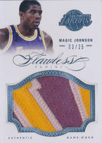 Panini 2012-2013 Flawless Silver Jumbo Patches #19 Magic Johnson 03/25 / BGS Grade 8.5