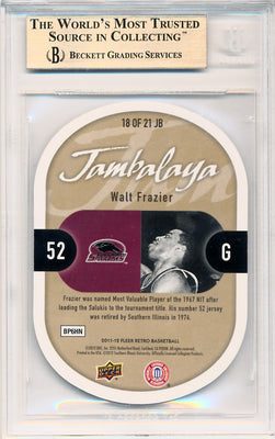 Upper Deck 2011-12 Fleer Retro Jambalaya #18/21JB Walt Frazier  / BGS Grade 9.5