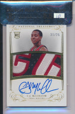 Panini 2013-2014 National Treasures RPA Jumbo Patch #108 C.J. McCollum 21/25 / BGS Grade 8.5 / Auto Grade 10