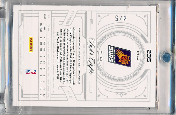 Panini 2009-2010 National Treasures Century Platinum #235 Taylor Griffin 4/5