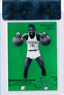 Upper Deck 2011-12 Fleer Retro Precious Metal Gems GREEN #PM-18 Hal Greer 5/10 / BGS Grade 8.5