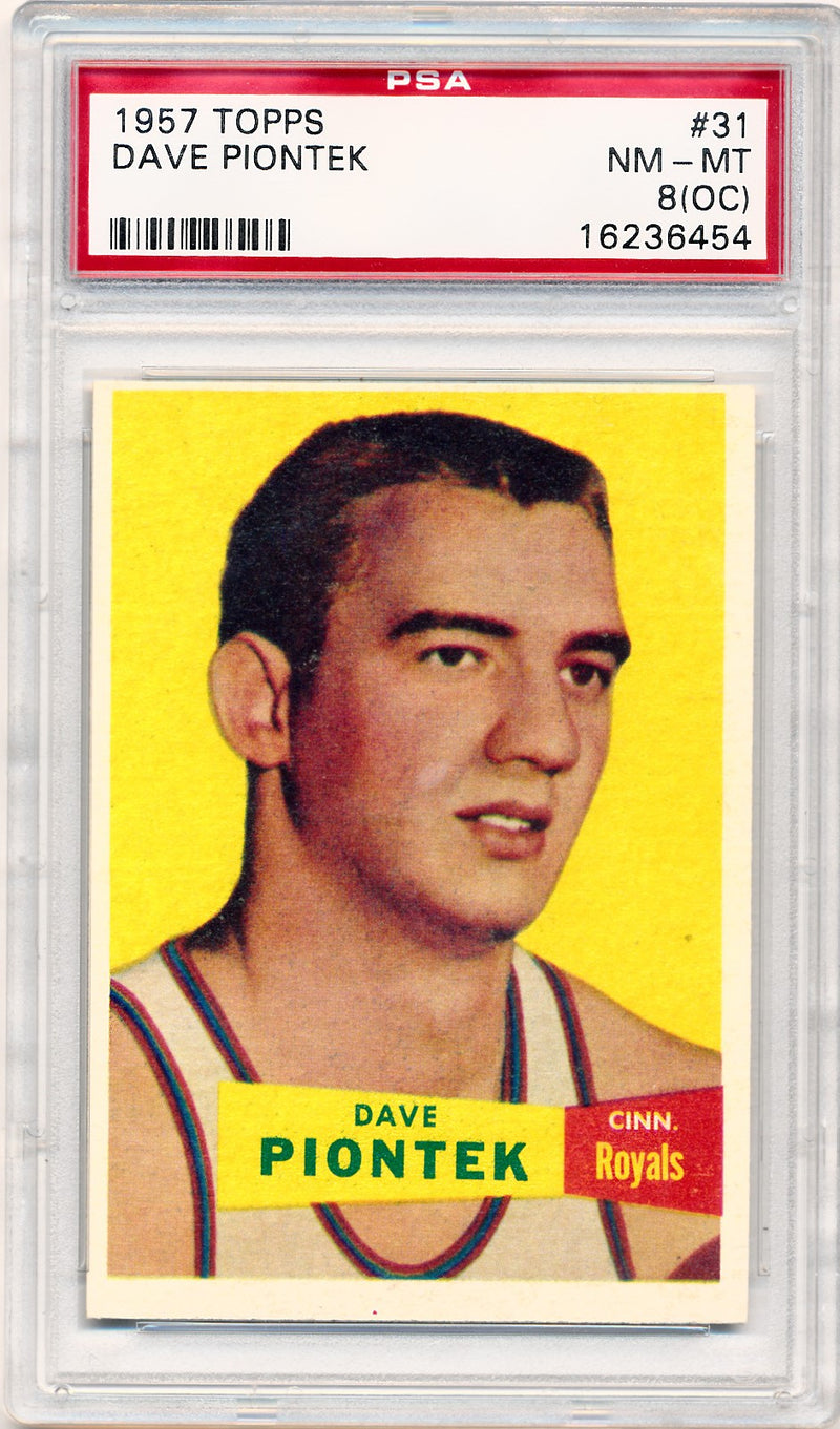 Topps Bowman 1957 Cincinnati Royals   #31 Dave Piontek  / PSA Grade 8