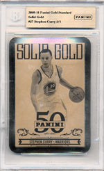 Panini 2010-2011 Gold Standard Solid Gold #27 Stephen Curry 1/1