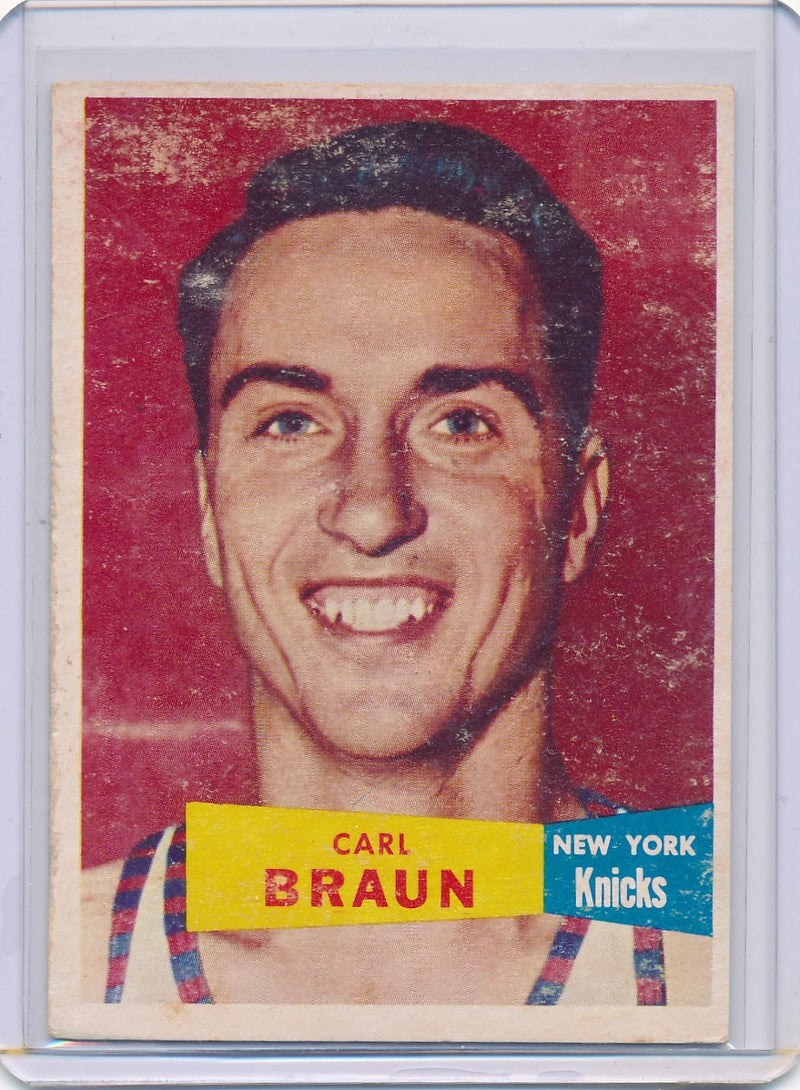 New York Knicks  #4 Carl Braun