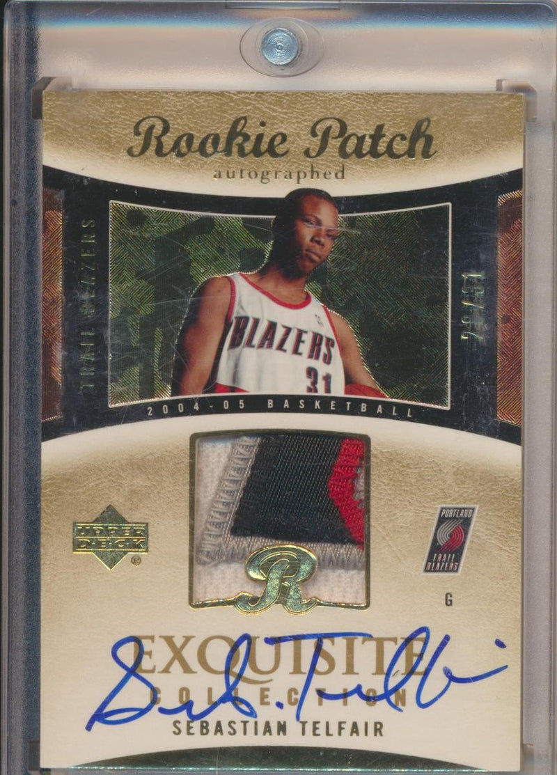 Upper Deck 2004-2005 Exquisite Collection Gold RPA #64 Seastian Telfair 29/31