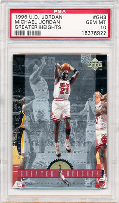 Upper Deck 1996 UD Jordan Greater Heights #GH3 Michael Jordan  / PSA Grade 10