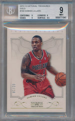 Panini 2012-2013 National Treasures Gold #100 Damian Lillard 2/10 / BGS Grade 9