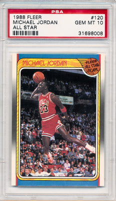 Fleer 1988 All Star  #120 Michael Jordan  / PSA Grade 10