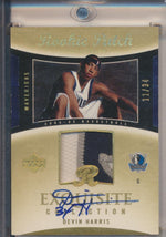 Upper Deck 2004-2005 Exquisite Collection Gold RPA #87 Devin Harris 11/34