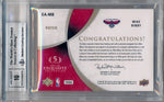 Upper Deck 2007-2008 Exquisite Collection Autographed Patches #EAMB Mike Bibby 23/35 / BGS Grade 8.5 / Auto Grade 10