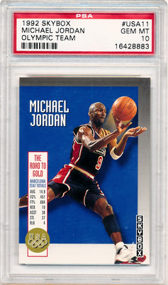 Skybox 1992  Olympic Team #USA11 Michael Jordan  / PSA Grade 10