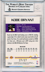 Topps 2004-2005 Pristine Gold Refractors #8 Kobe Bryant 27/27 / BGS Grade 9