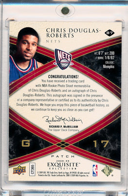 Upper Deck 2008-2009 Exquisite Collection Rookie Parallel #87 Chris Douglas Roberts 7/8