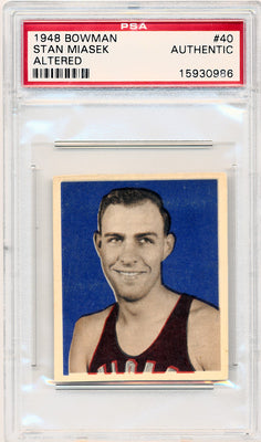 Topps Bowman 1948   #40 Stan Miasek  / PSA Grade Authentic