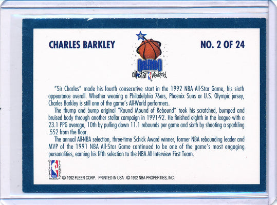 Fleer 1992-1993 Basketball All Star Weekend #2/24 Charles Barkley